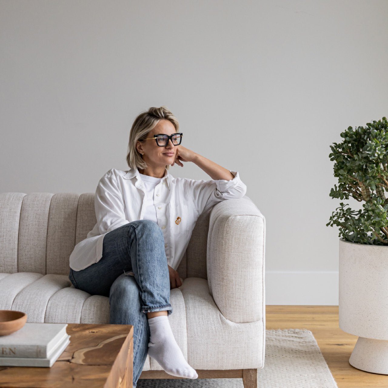 Elliot Condo Sofa - Cream - Couch Potato