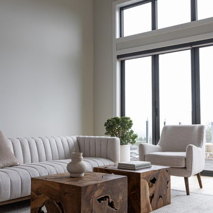 Elliot Condo Sofa - Cream - Couch Potato