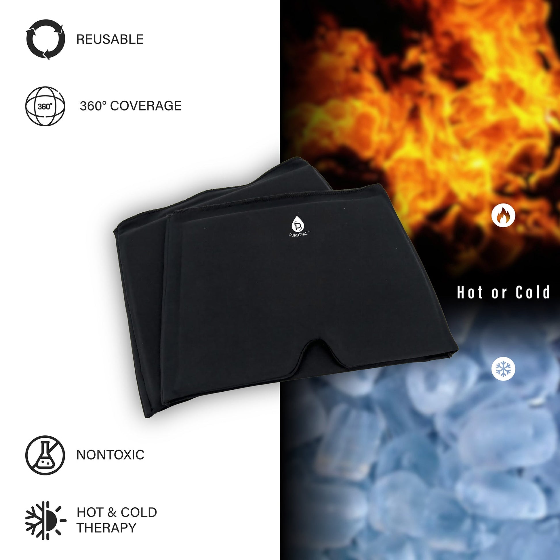 Reusable Hot and Cold Gel Ice Head Wrap – Instant Migraine Relief Cap - Couch Potato