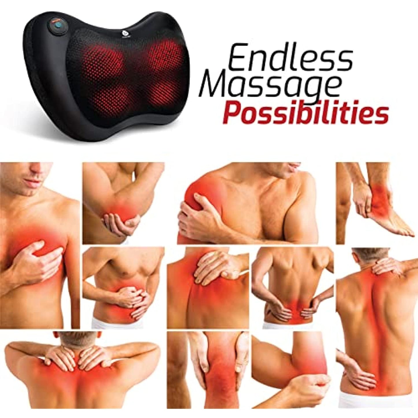 Shiatsu Heating Neck & Back Massager - Couch Potato