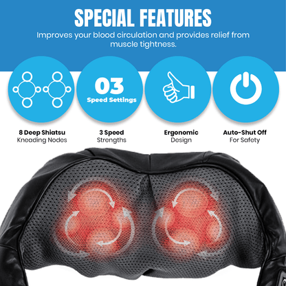 Pursonic 3D Shiatsu Heating Back and Neck Massager - Couch Potato