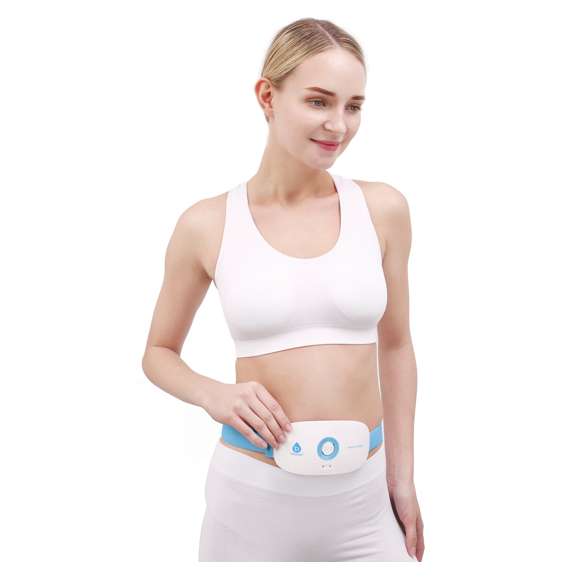 Stomach & Back Massager, 3 Vibration Levels, 3 Heat Settings & USB Rechargeable - Couch Potato
