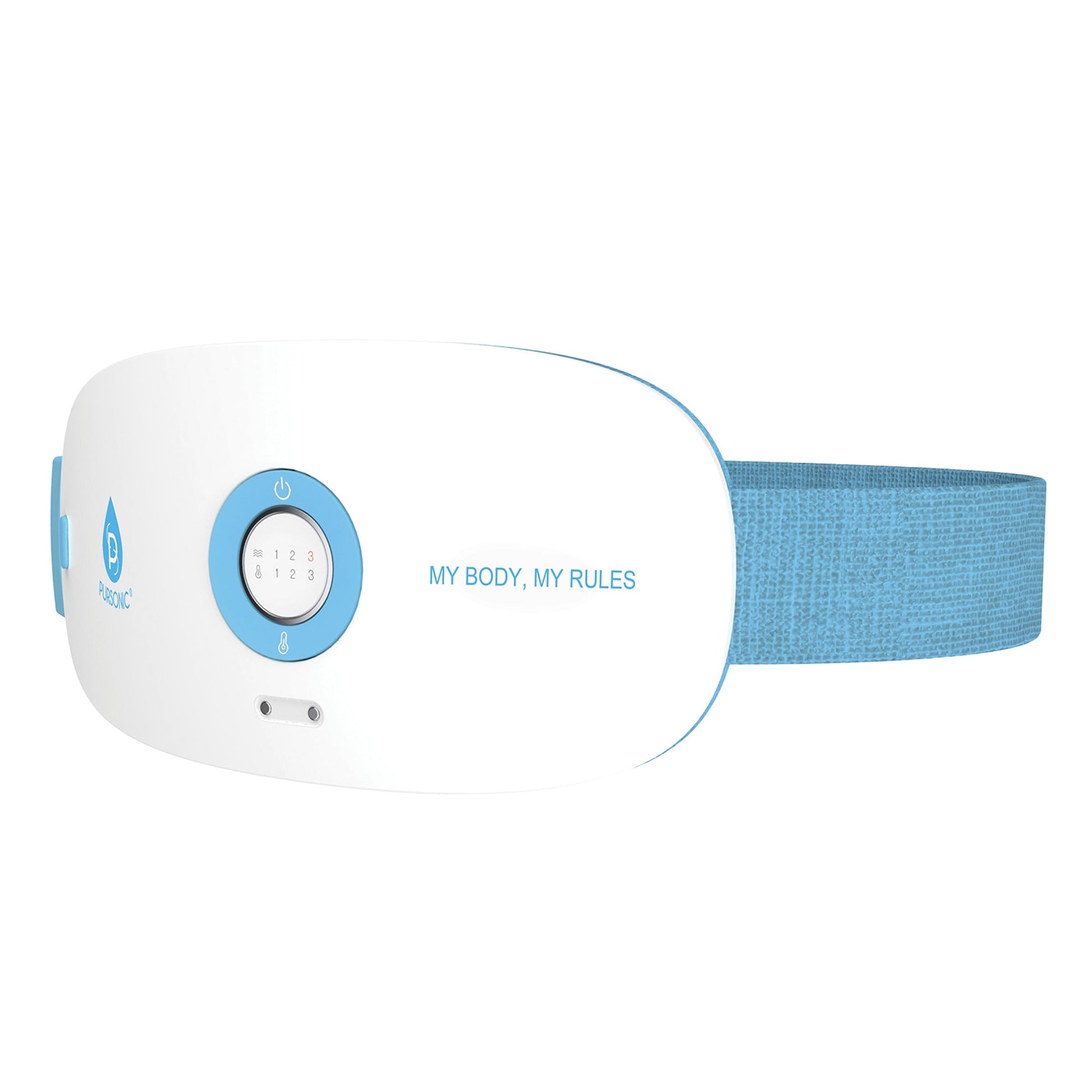 Stomach & Back Massager, 3 Vibration Levels, 3 Heat Settings & USB Rechargeable - Couch Potato