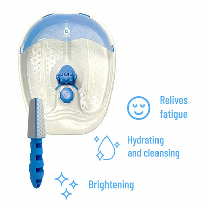 Pursonic Soothing Foot Spa Massager with Tea Tree Salt Scrub & Callus Remover. - Couch Potato
