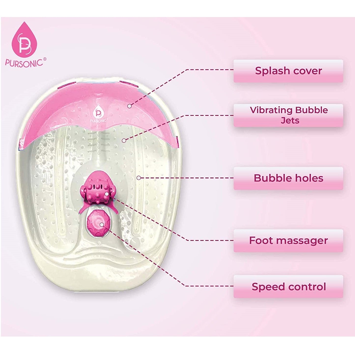Foot Spa Massager with Tea Tree Oil Foot Salt Scrub (Warming Function) - Couch Potato