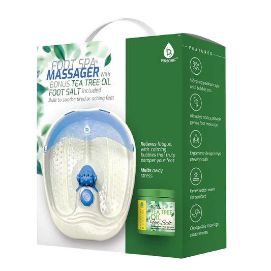 Foot Spa Massager with Tea Tree Oil Foot Salt Scrub (Warming Function) - Couch Potato