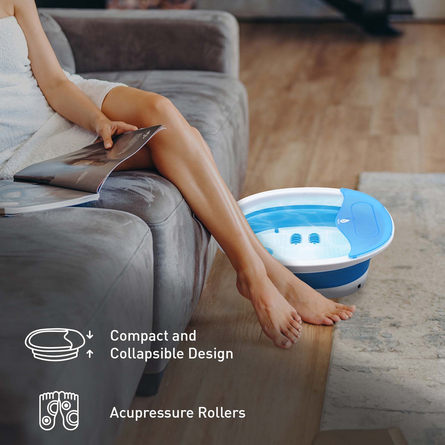 Head - to - Toe Relaxation Bundle: Massage Gun, Neck & Shoulder Stretcher, Foot Massager - Couch Potato