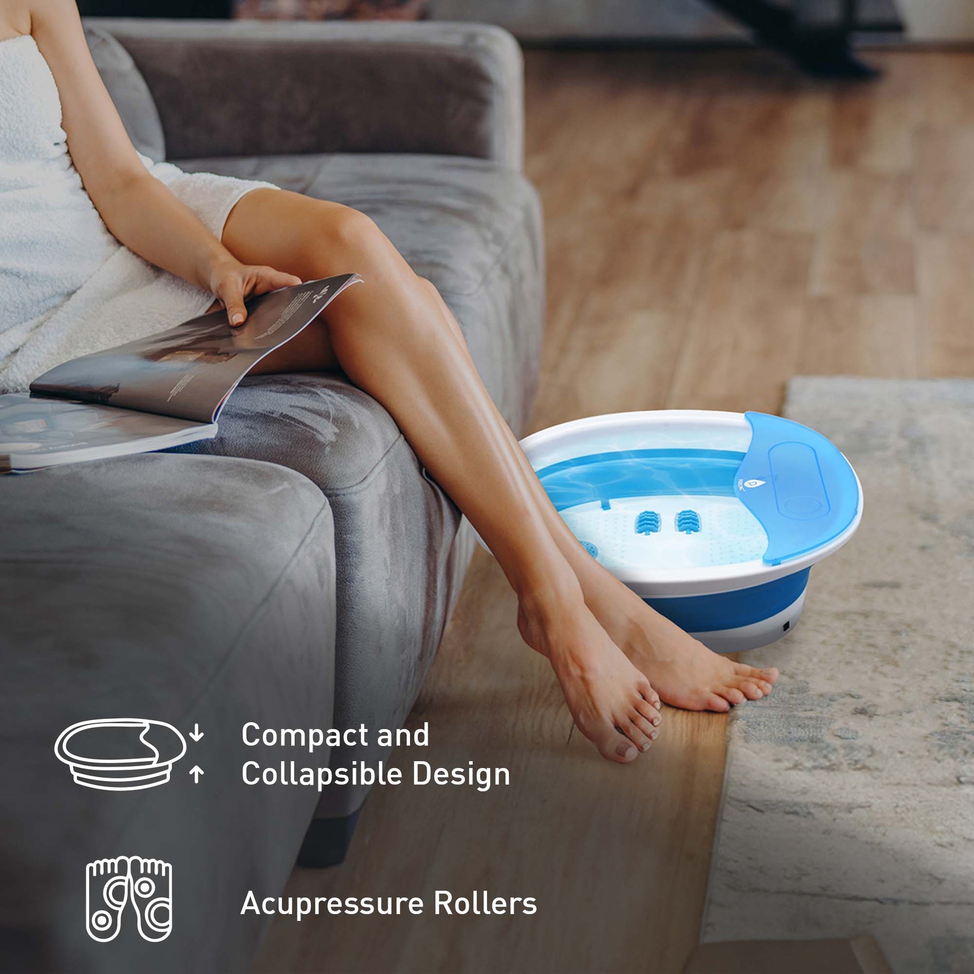 Head - to - Toe Relaxation Bundle: Massage Gun, Neck & Shoulder Stretcher, Foot Massager - Couch Potato