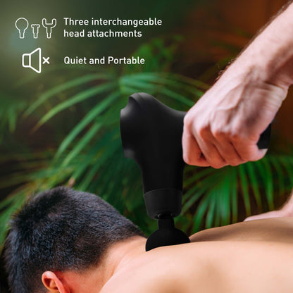 Head - to - Toe Relaxation Bundle: Massage Gun, Neck & Shoulder Stretcher, Foot Massager - Couch Potato