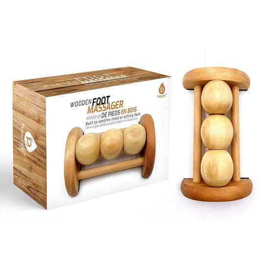 All Natural Wooden Foot Massager Roller - Couch Potato