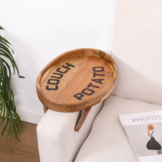 Acacia Wood Sofa Tray