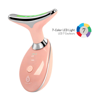 Pursonic 7 - in - 1 LED Light Therapy Beauty Device - Red Light Therapy Face & Neck Sculpting Wand - Couch Potato