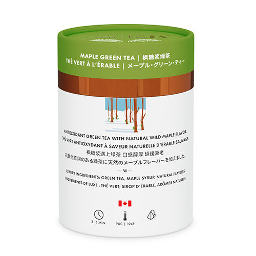 Maple Luxury Green Tea - 12ct Canister - Couch Potato