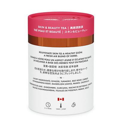 Skin and Beauty Luxury herbal tea 2 x 12ct Canister