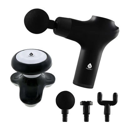 Pursonic Muscle Recovery & Relaxation Power Duo: Massage Gun & Handheld Electric Sport Massager - Couch Potato