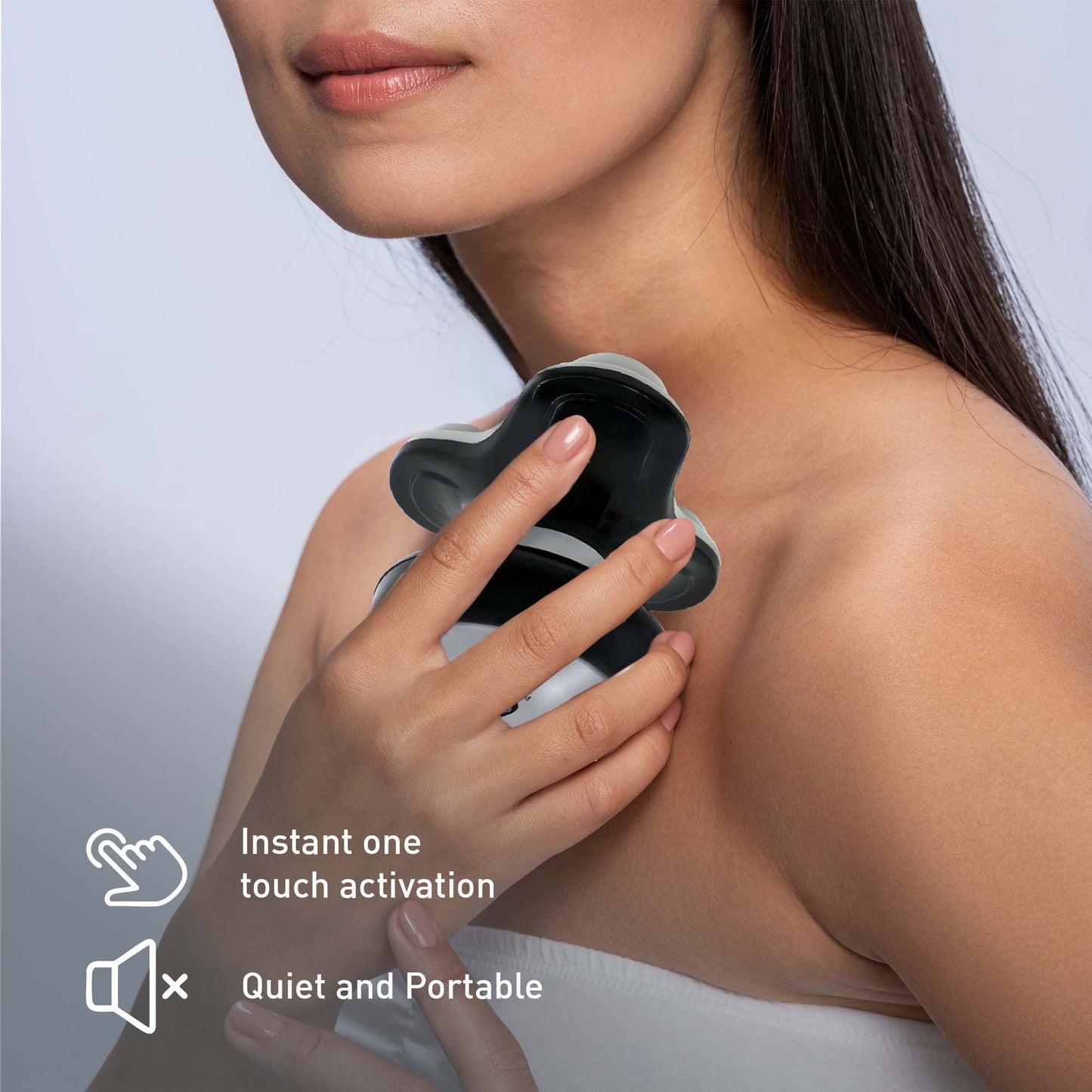 Pursonic Muscle Recovery & Relaxation Power Duo: Massage Gun & Handheld Electric Sport Massager - Couch Potato