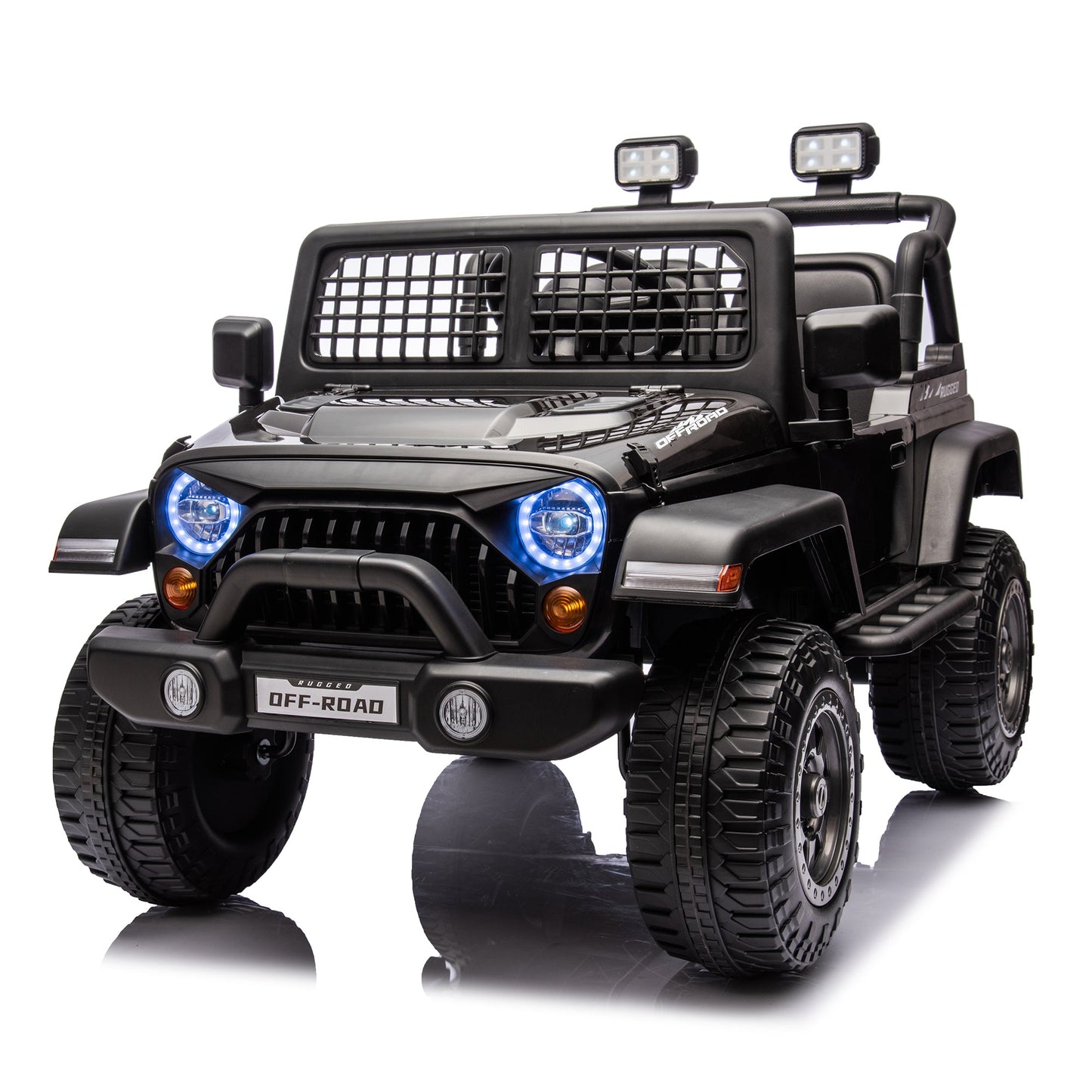2026 Rugged Jeep Style 12V Kids Ride On Car with Remote Control - Couch Potato