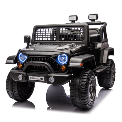 2026 Rugged Jeep Style 12V Kids Ride On Car with Remote Control - Couch Potato