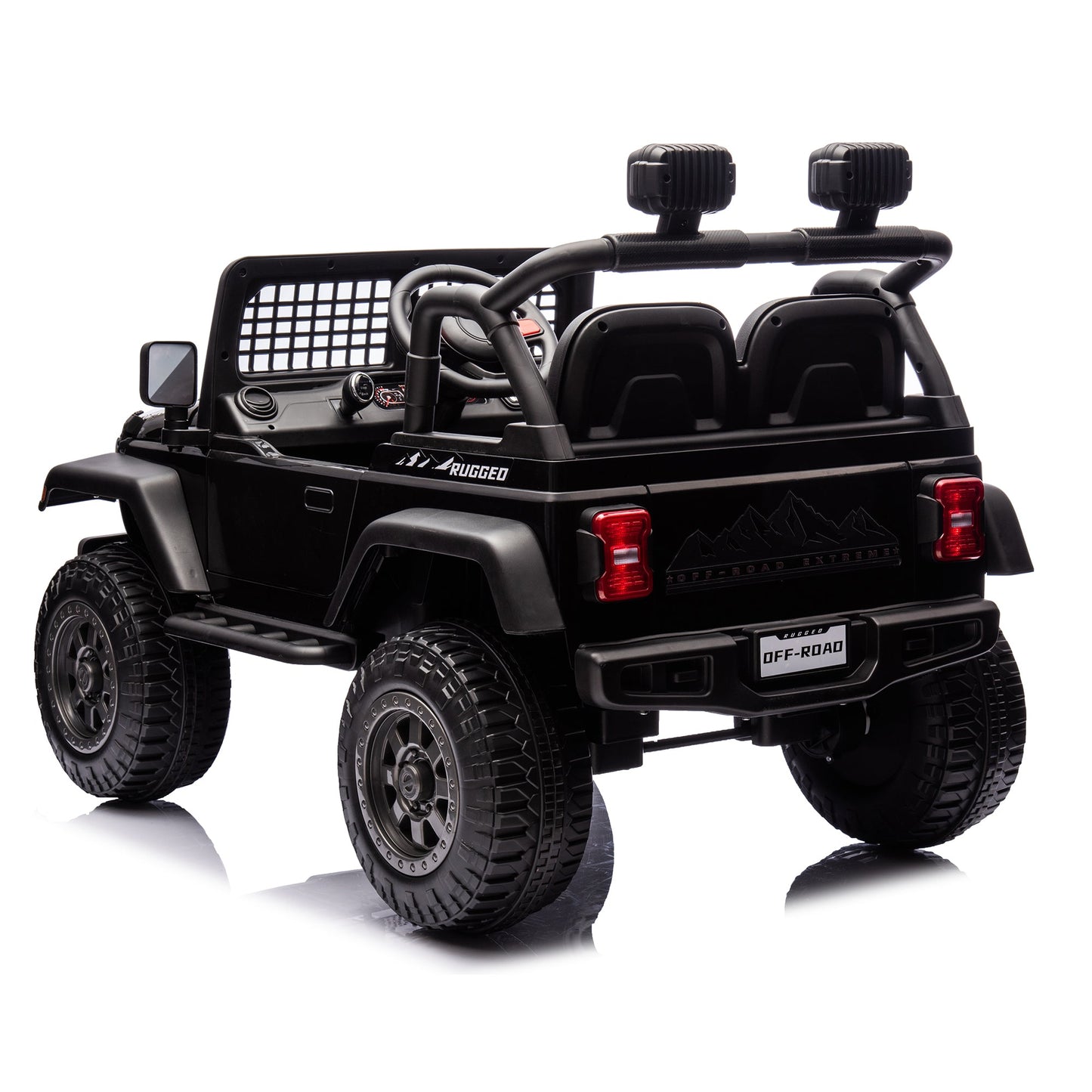2026 Rugged Jeep Style 12V Kids Ride On Car with Remote Control - Couch Potato