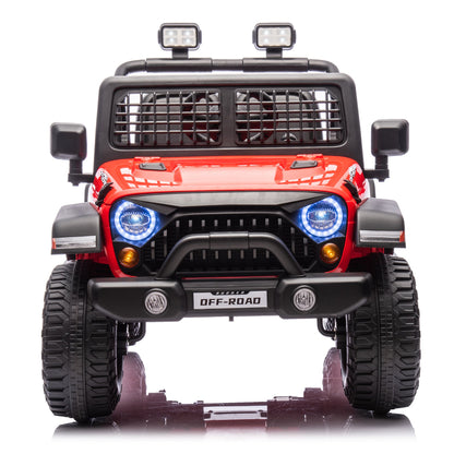 2026 Rugged Jeep Style 12V Kids Ride On Car with Remote Control - Couch Potato