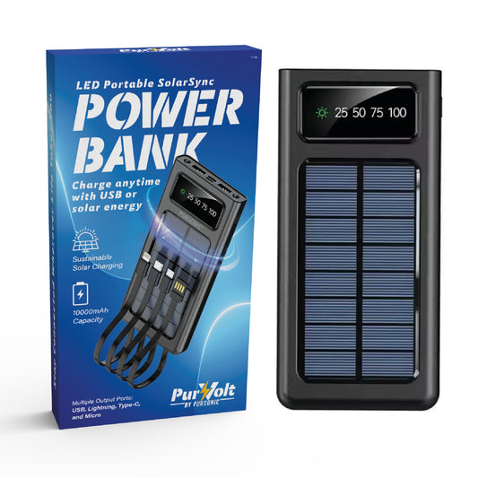 LED Portable Solarsync Power Bank – PoLED Portable Solarsync Power Bank – Power Anytime, Anywherewer Anytime, Anywhere - Couch Potato