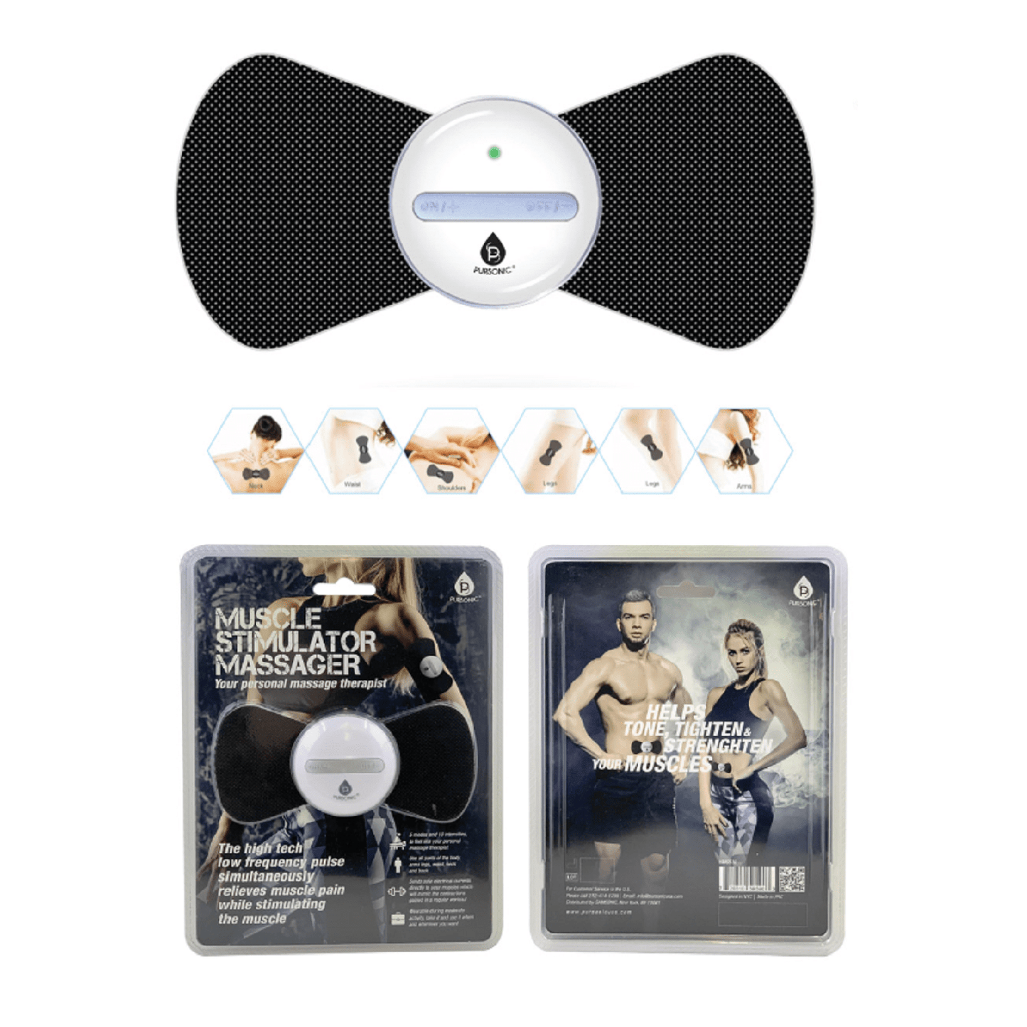 Wireless Muscle Stimulator Pulse Massager - Couch Potato