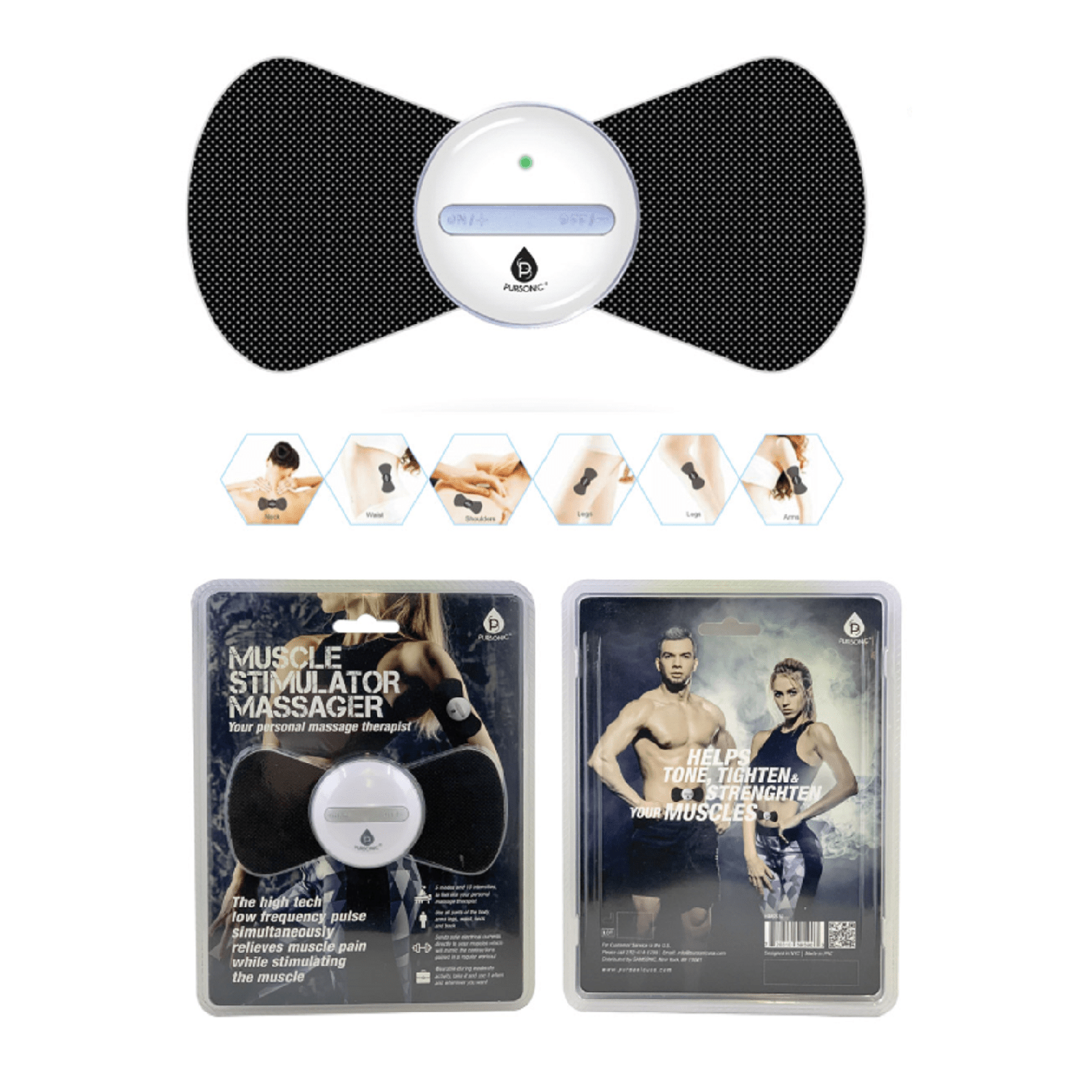 Wireless Muscle Stimulator Pulse Massager - Couch Potato