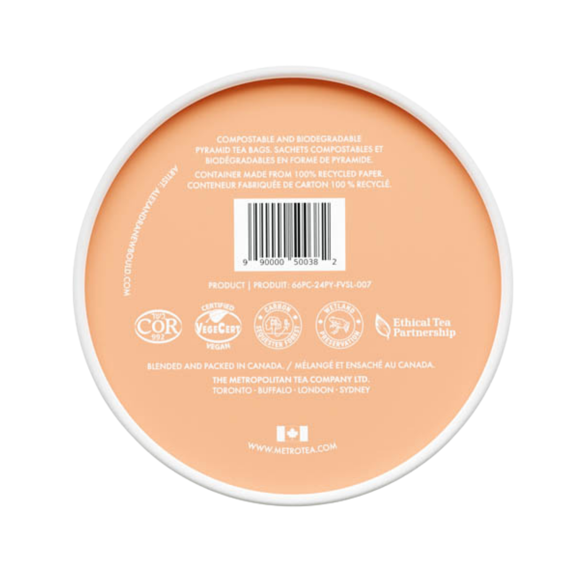 Peach Apricot Luxury Black Tea - 24ct - Couch Potato