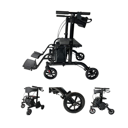 2 IN 1 Rolling Rollator Walker - Couch Potato
