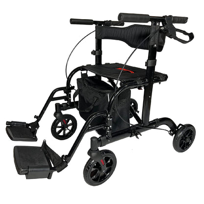 2 IN 1 Rolling Rollator Walker - Couch Potato