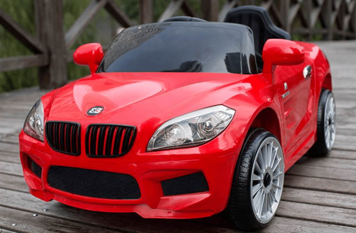 BMW Style 12V Kids Ride On Car with Remote Control with UPGRADED Leather Seat - Couch Potato