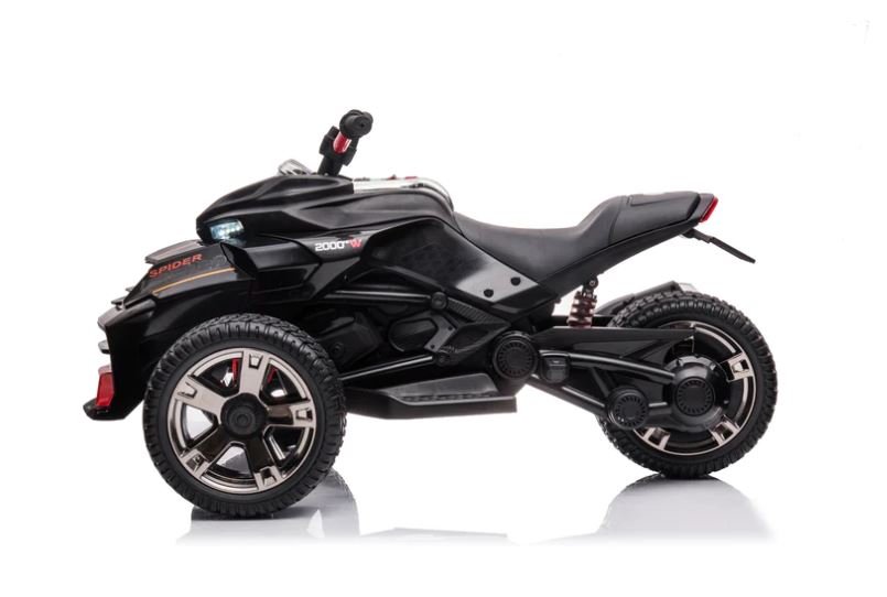 2026 24V 3 Wheel SPIDER 2 Seater Ride On Motorcycle Age 3 to 7 - Couch Potato