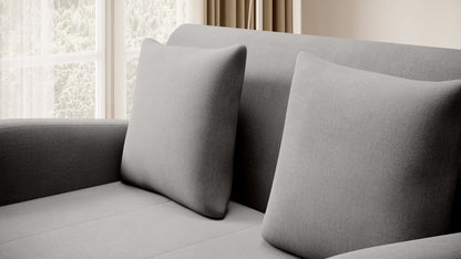 Ario Condo Style 2 Seater Storage Sleeper Sofa - Grey - Couch Potato