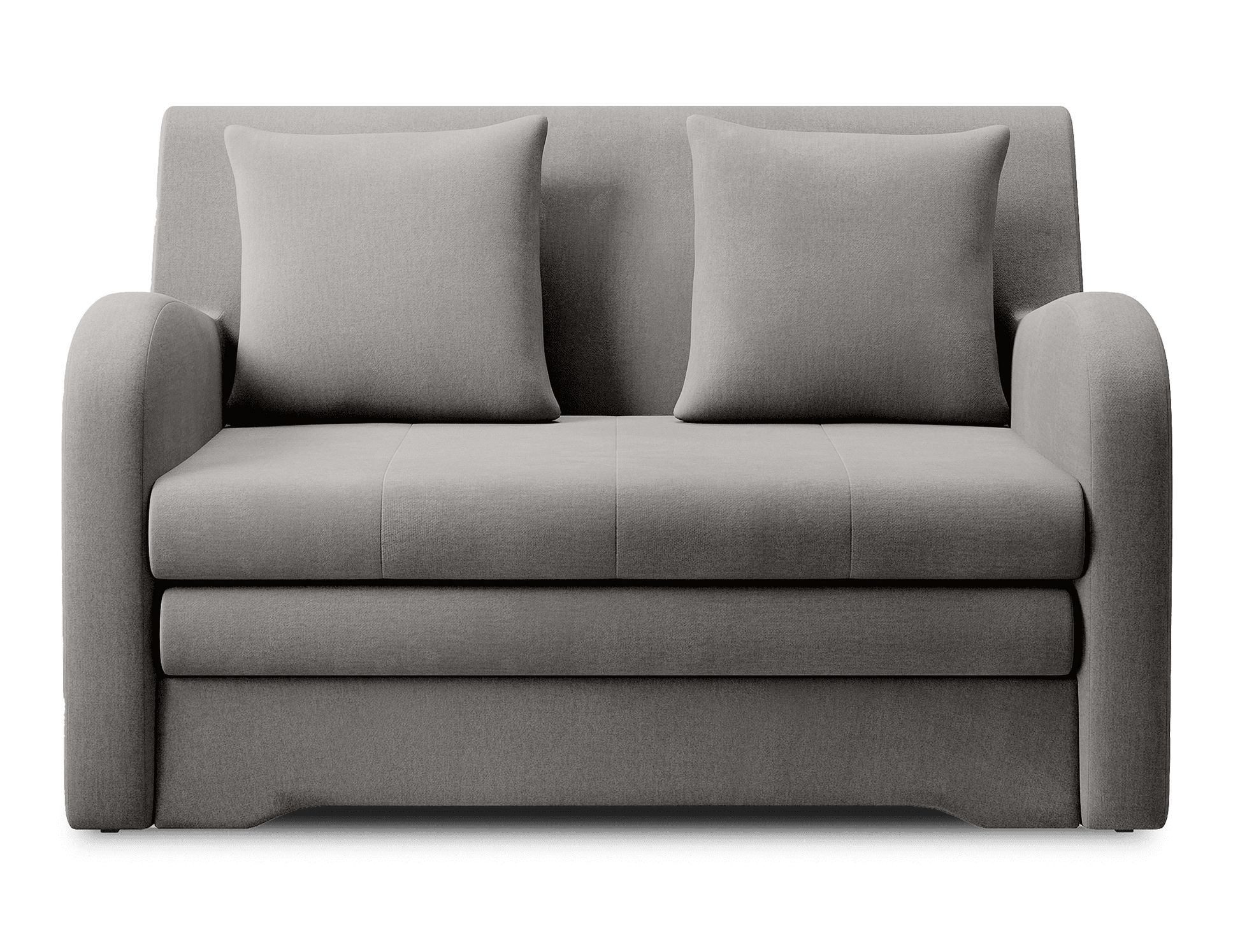 Ario Condo Style 2 Seater Storage Sleeper Sofa - Grey - Couch Potato