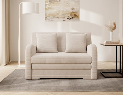 Ario Condo Style 2 Seater Storage Sleeper Sofa - Beige - Couch Potato