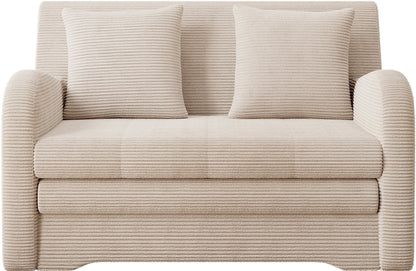 Ario Condo Style 2 Seater Storage Sleeper Sofa - Beige - Couch Potato