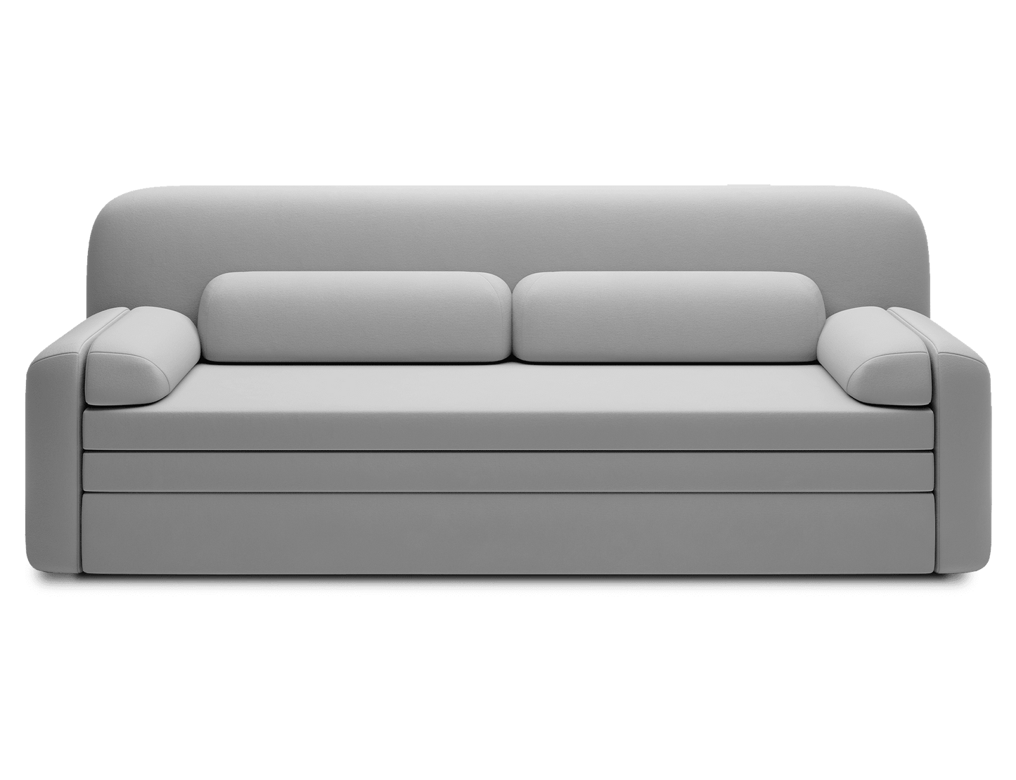 Elioss 3 Seater Storage Sleeper Sofa - Light Grey - Couch Potato