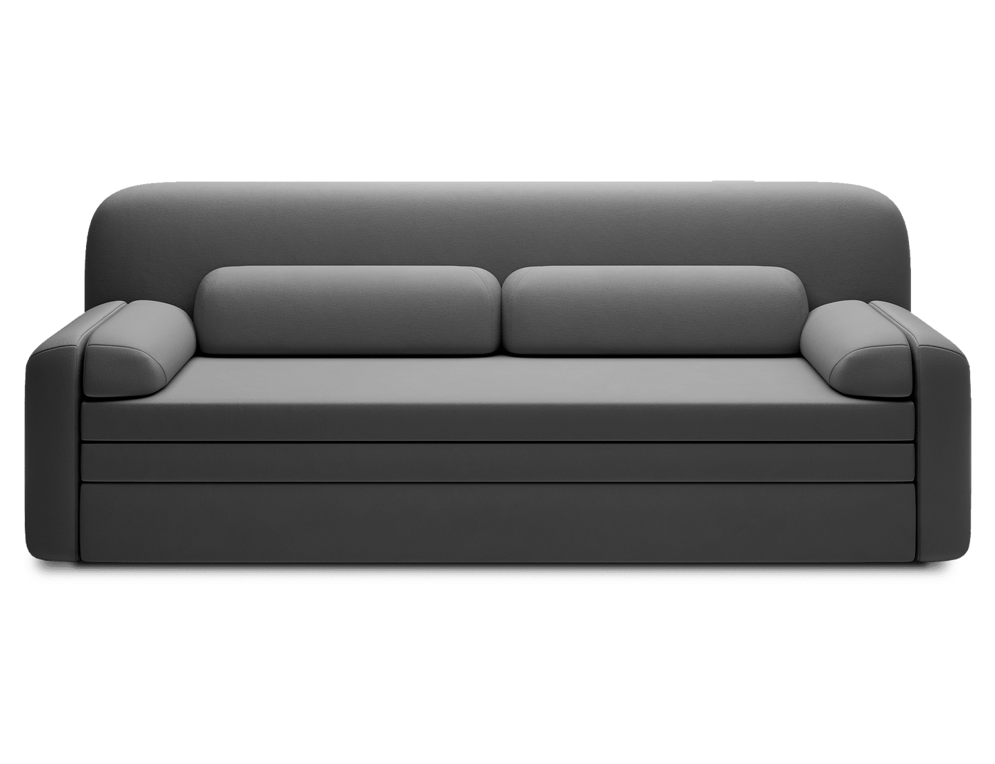Elioss 3 Seater Storage Sleeper Sofa - Dark Grey - Couch Potato