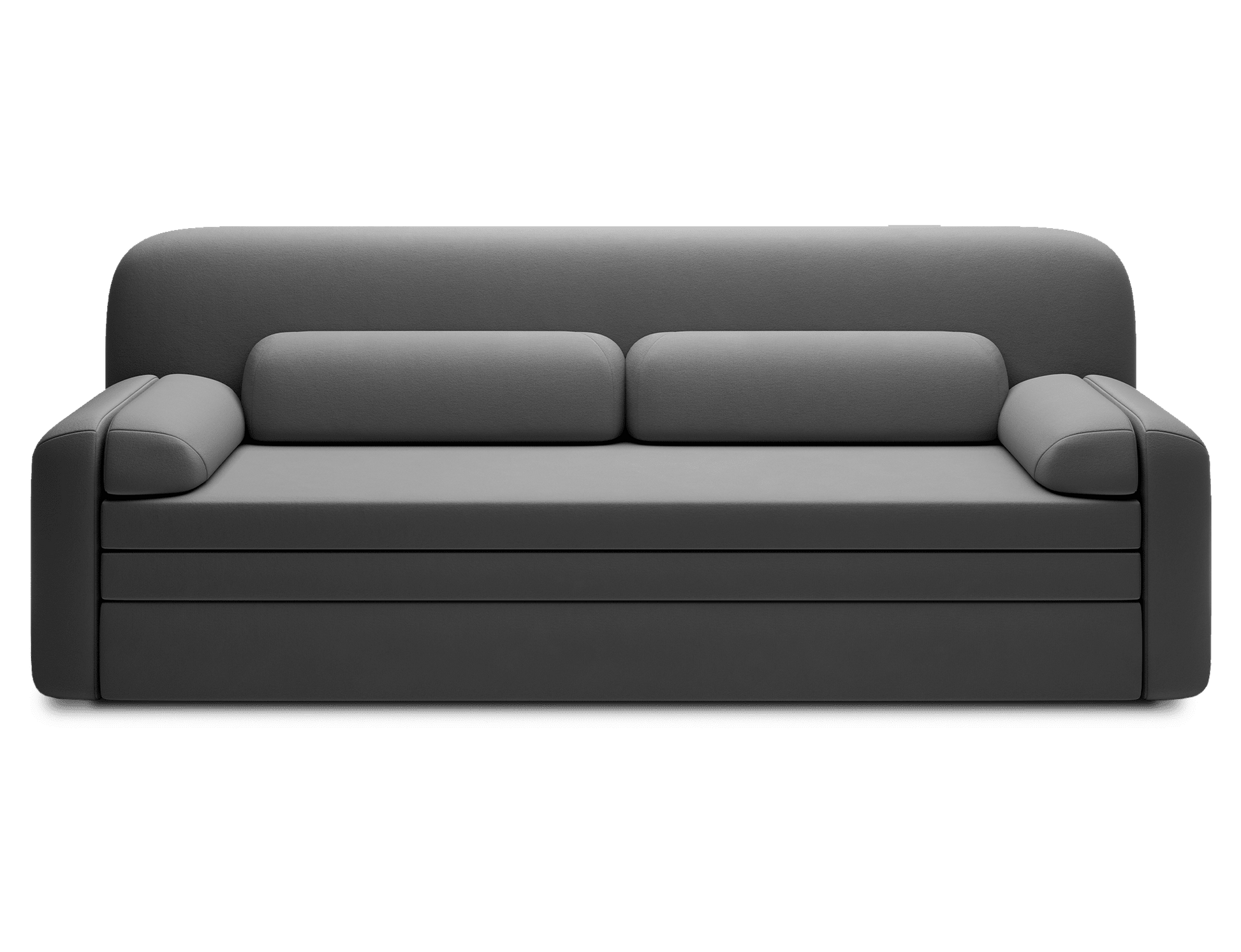 Elioss 3 Seater Storage Sleeper Sofa - Dark Grey - Couch Potato