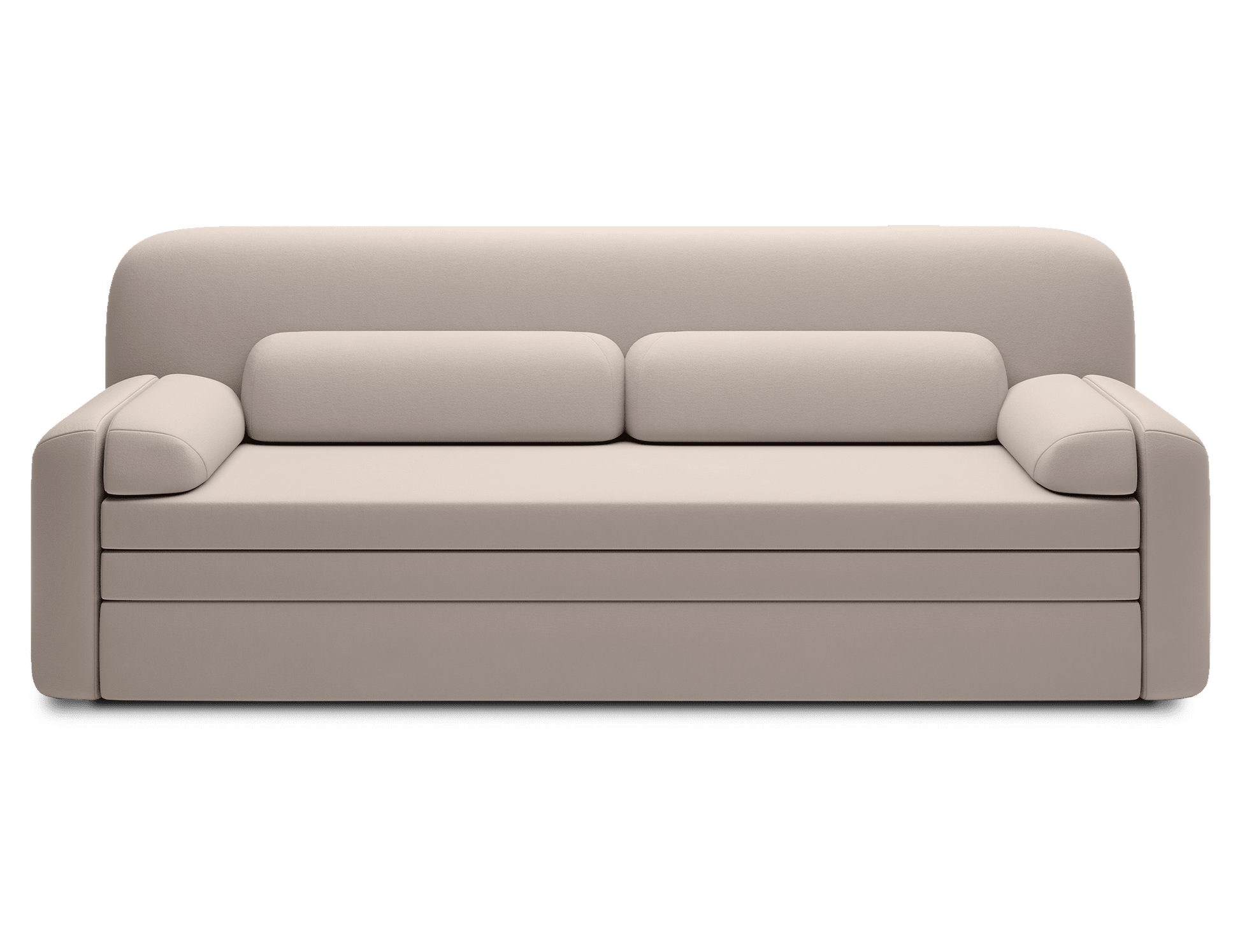 Elioss 3 Seater Storage Sleeper Sofa - Beige - Couch Potato
