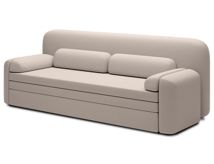 Elioss 3 Seater Storage Sleeper Sofa - Beige - Couch Potato