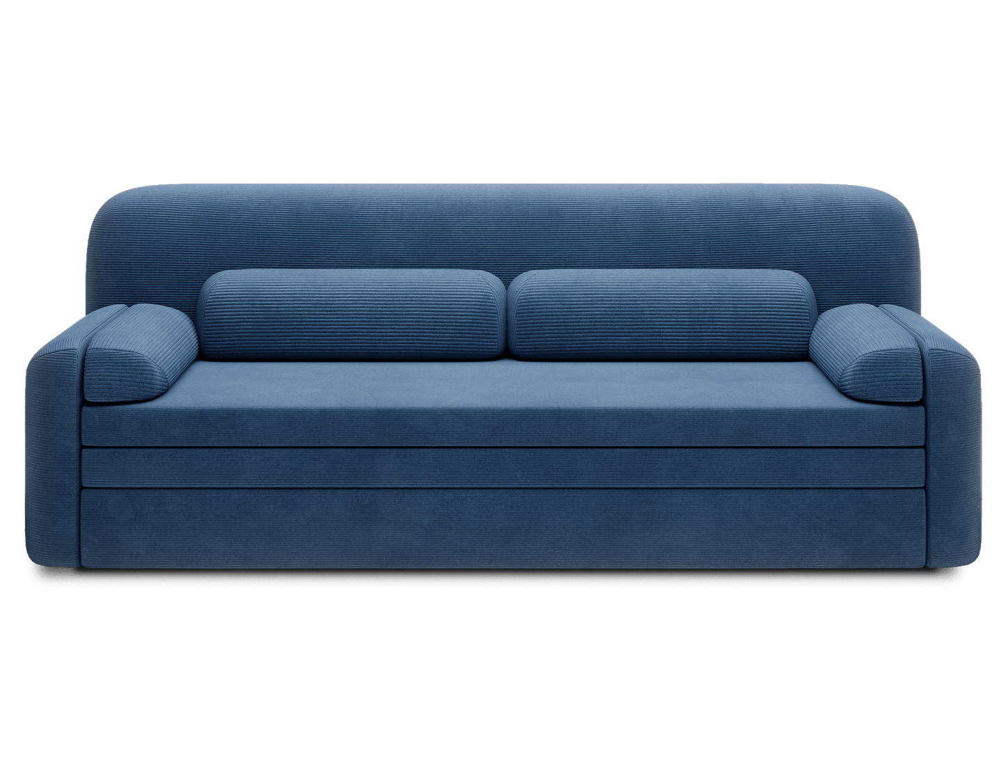 Elioss 3 Seater Storage Sleeper Sofa - Blue - Couch Potato