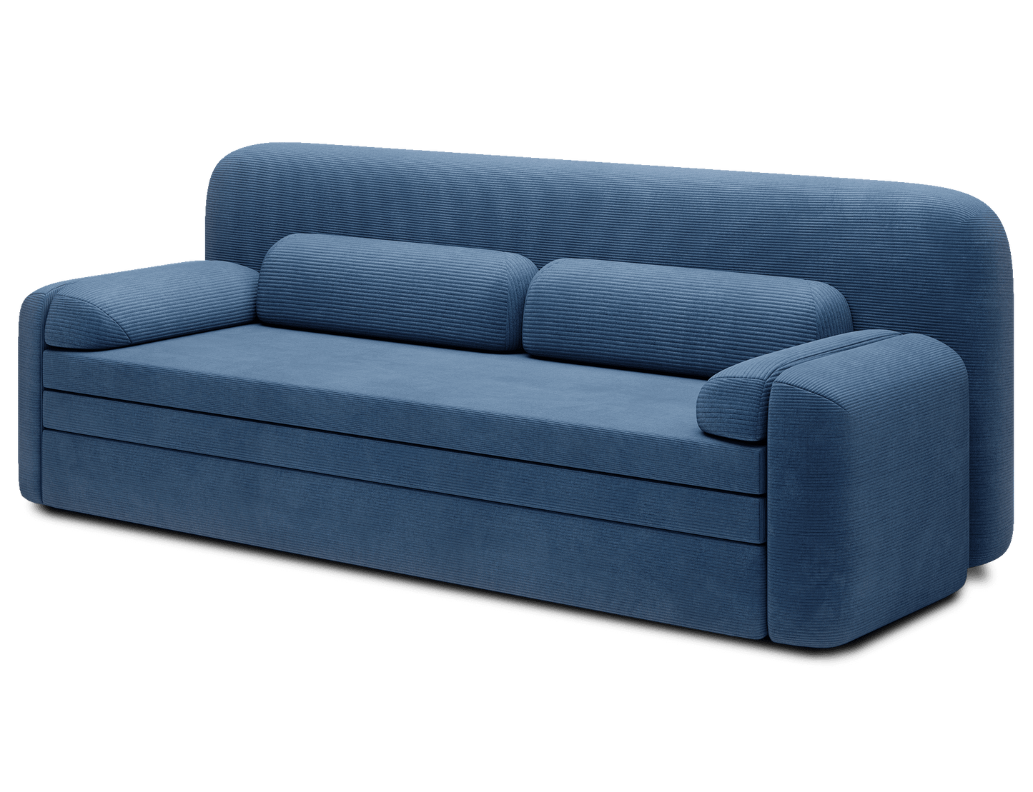 Elioss 3 Seater Storage Sleeper Sofa - Blue - Couch Potato