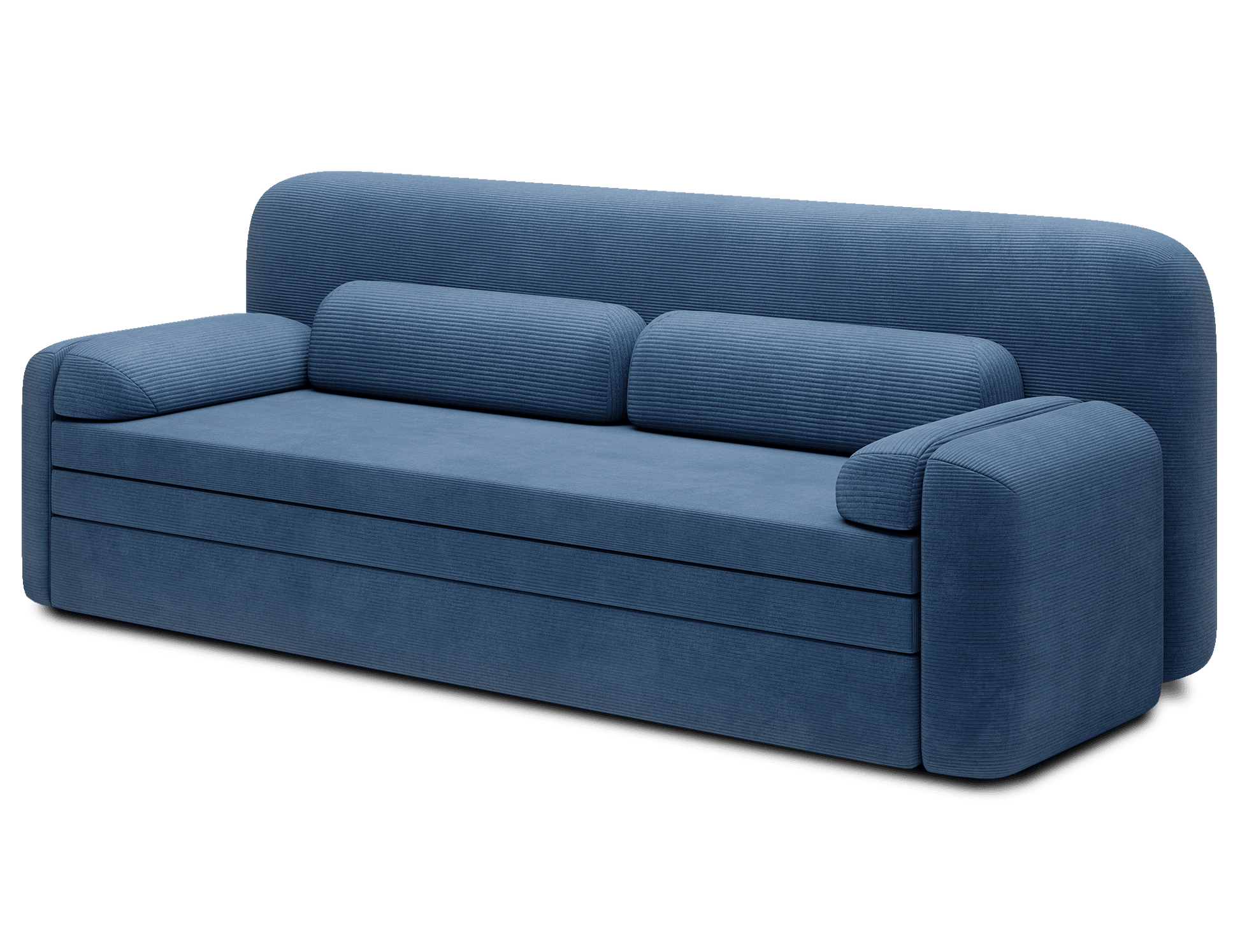 Elioss 3 Seater Storage Sleeper Sofa - Blue - Couch Potato
