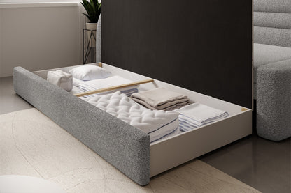Fabillo Storage Sleeper Sofa - Light Grey - Couch Potato