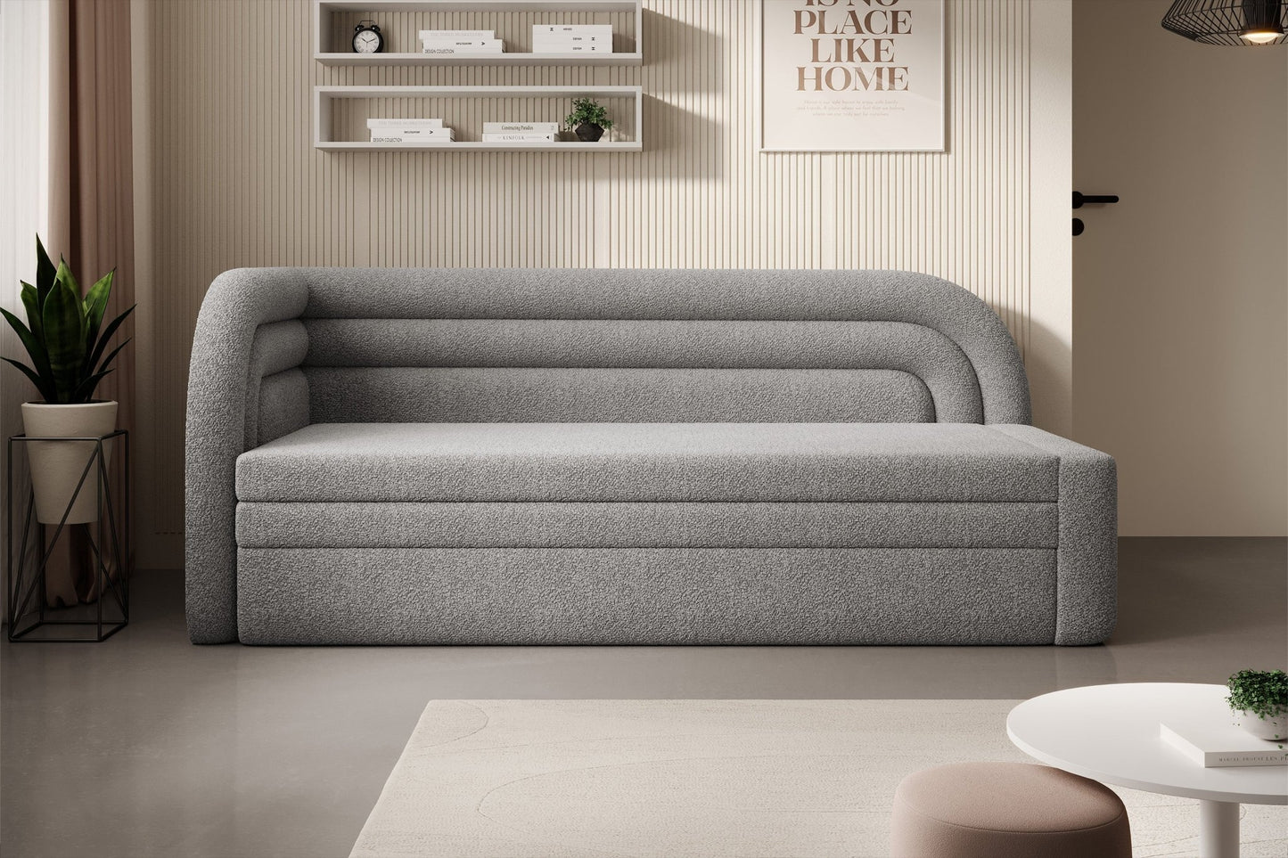 Fabillo Storage Sleeper Sofa - Light Grey - Couch Potato