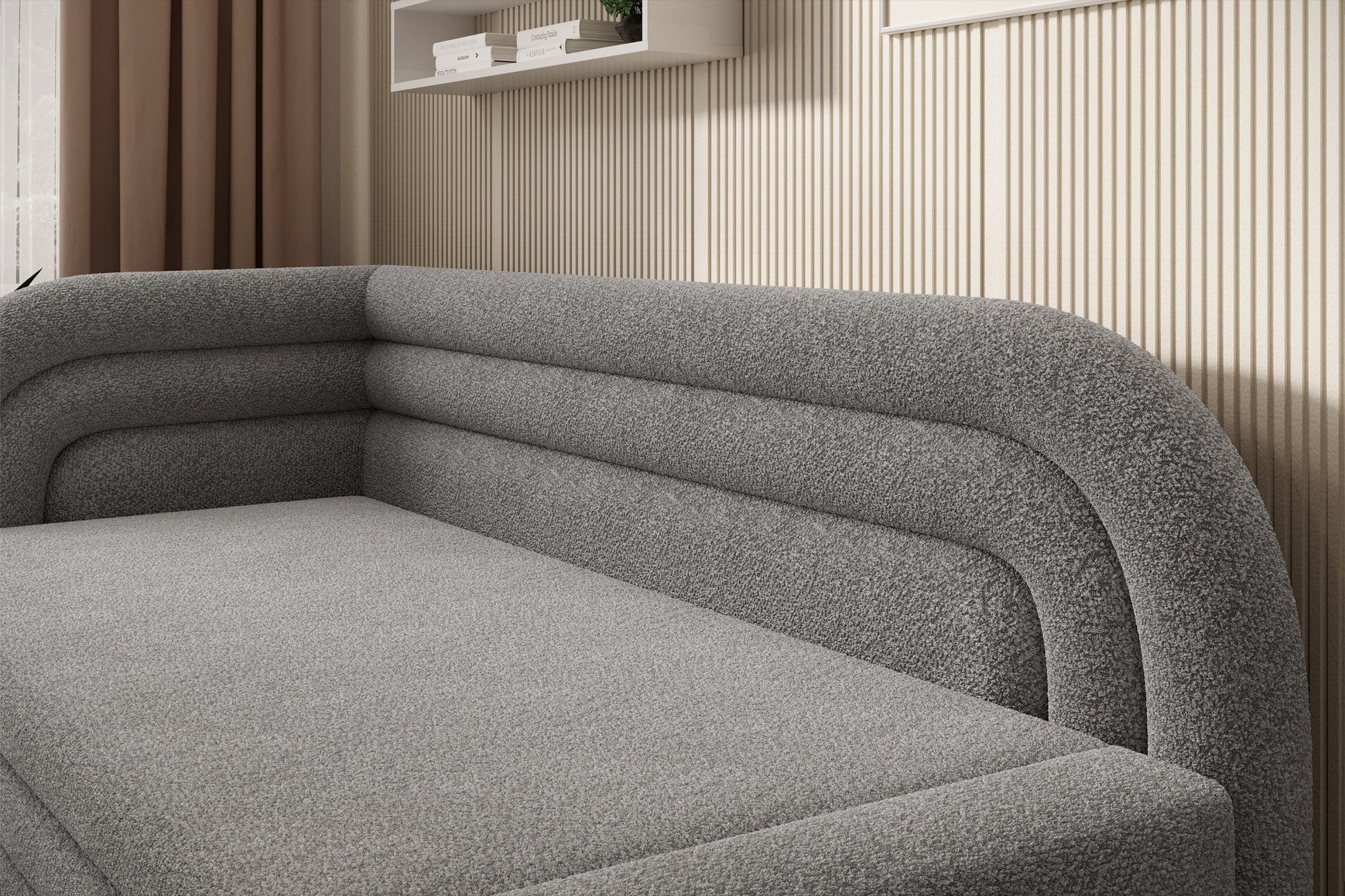 Fabillo Storage Sleeper Sofa - Light Grey - Couch Potato