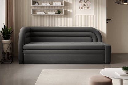 Fabillo Storage Sleeper Sofa - Dark Grey - Couch Potato