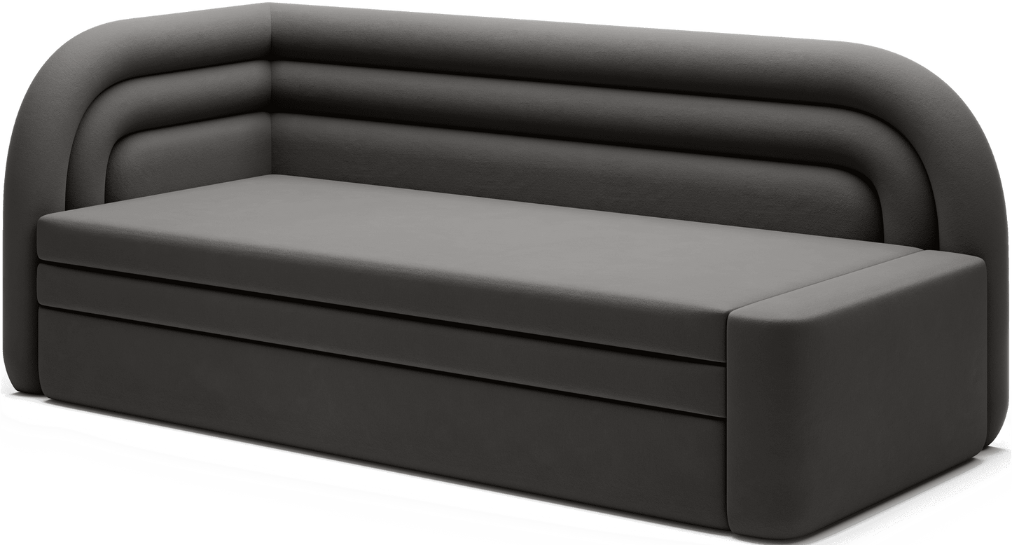 Fabillo Storage Sleeper Sofa - Dark Grey - Couch Potato