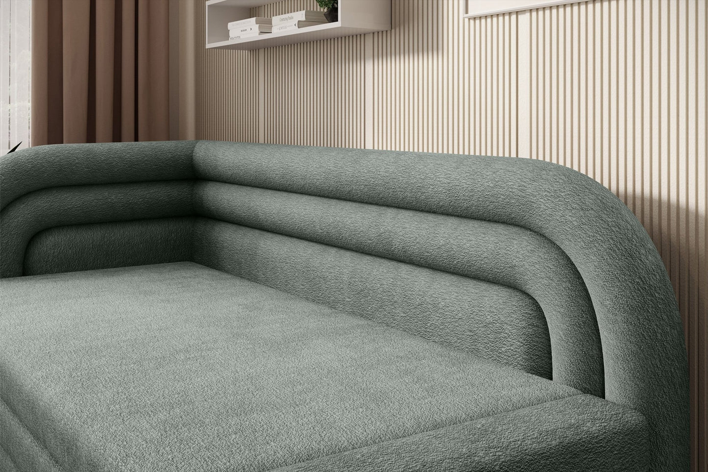 Fabillo Storage Sleeper Sofa - Moss Green - Couch Potato
